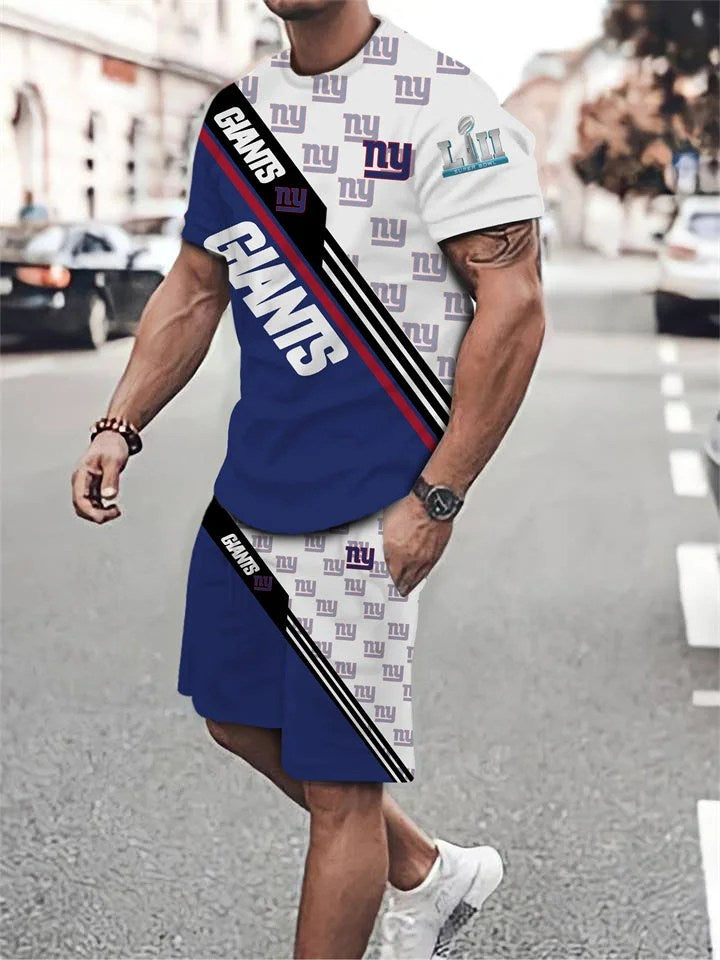 New York Giants T-shirt and Shorts AZTS423