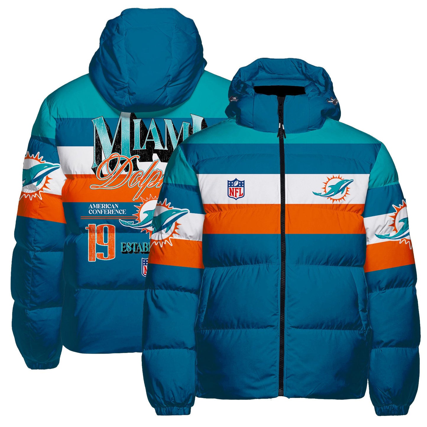 Miami Dolphins CozyCloud Down Jacket AZBTDWJ000183