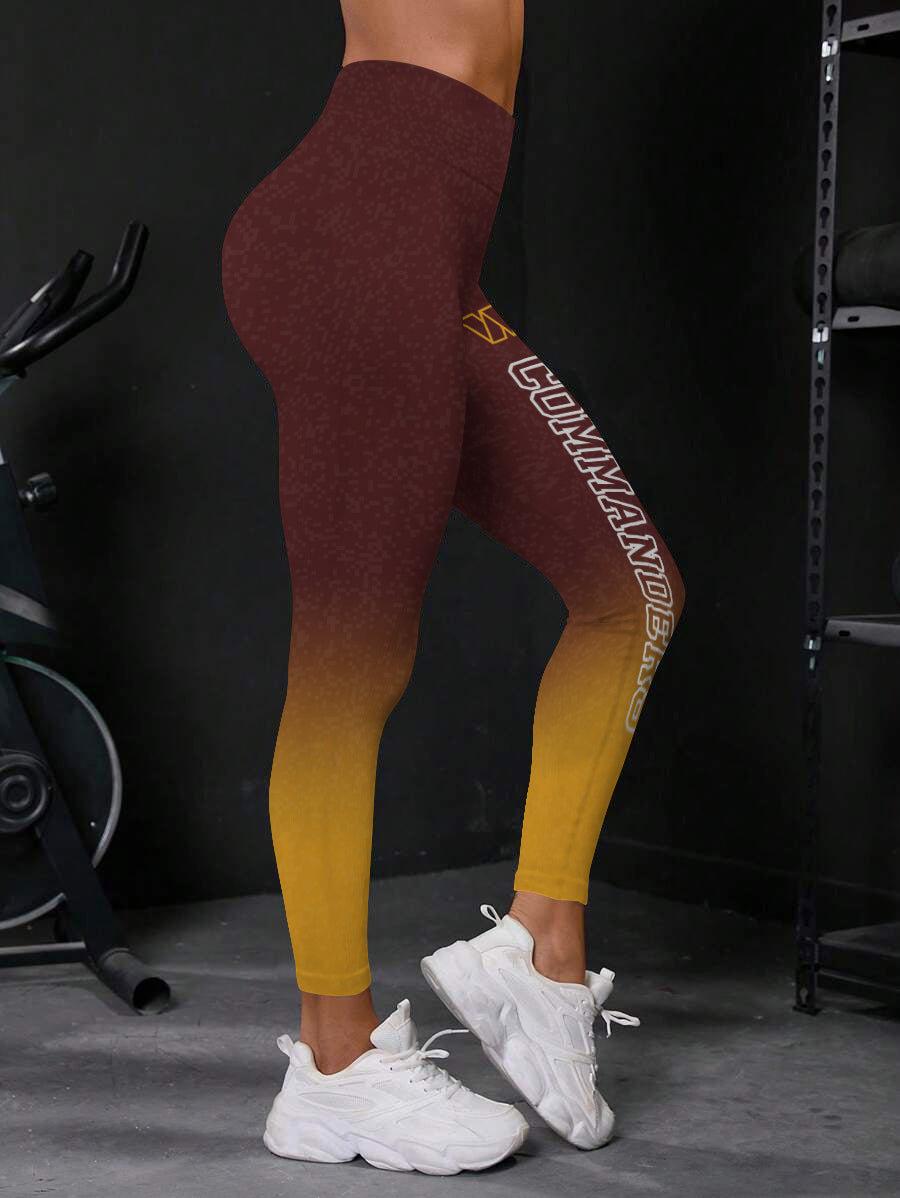 Washington Commanders High Waist Push Up Printed Leggings (2)