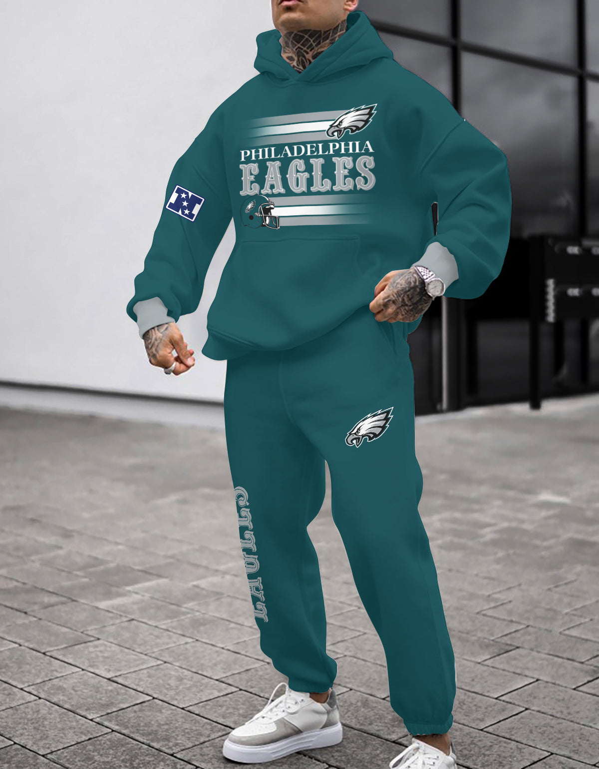 Philadelphia Eagles Combo Pullover Hoodie And Sweatpants AZBTPHSP000071