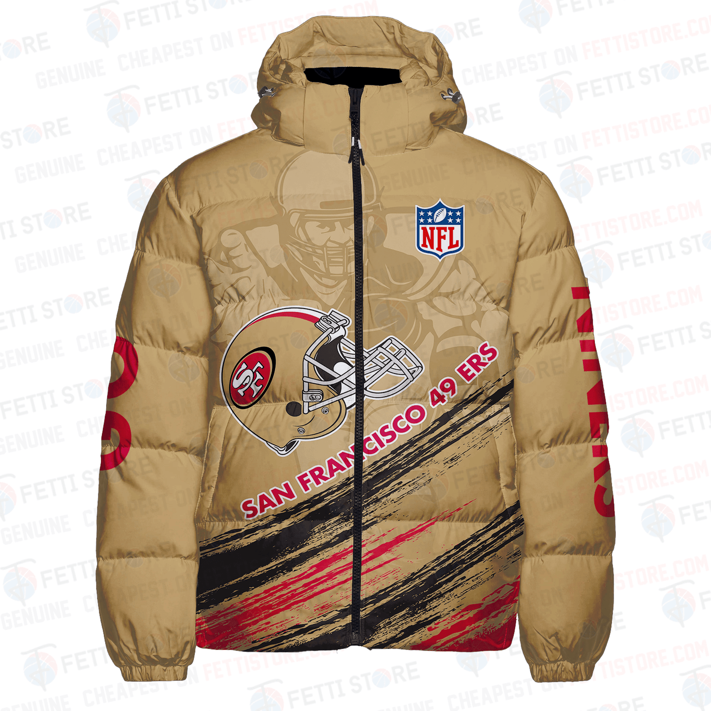 San Francisco 49ers CozyCloud Down Jacket AZBTDWJ000013