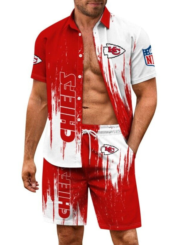 Kansas City Chiefs Combo Hawaiian Shirt and Shorts AZBTHWSS000058