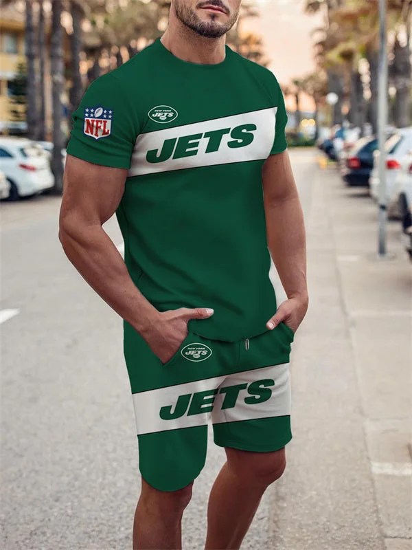 New York Jets T-shirt and Shorts AZTS598