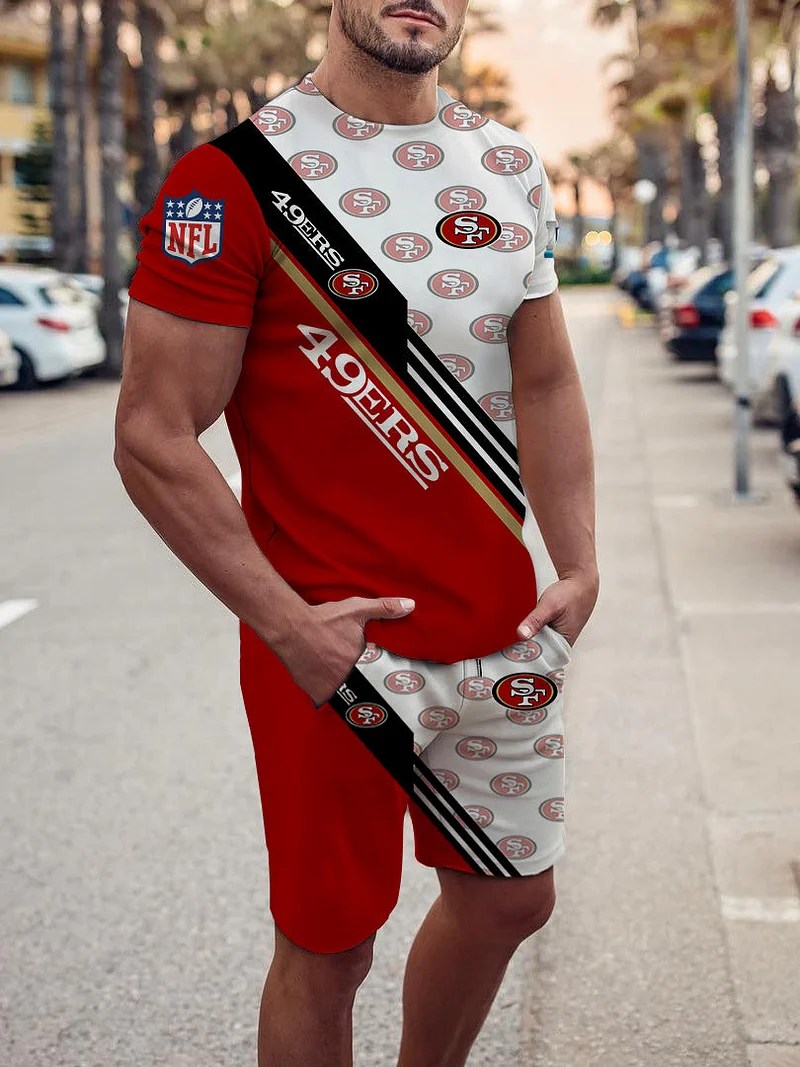 San Francisco 49ers T-shirt and Shorts AZTS145