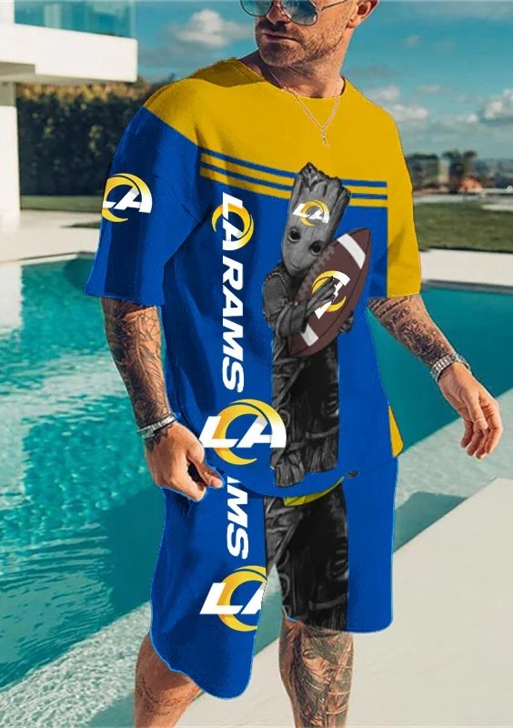 Los Angeles Rams T-shirt and Shorts AZTS554