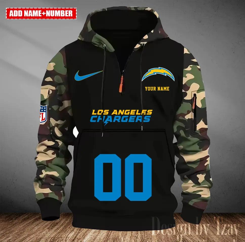 Los Angeles Chargers Camouflage Hooded Sweatshirt HA18