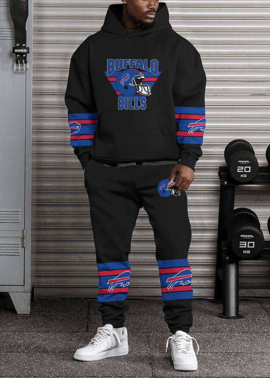 Buffalo Bills Combo Pullover Hoodie And Sweatpants AZBTPHSP000132