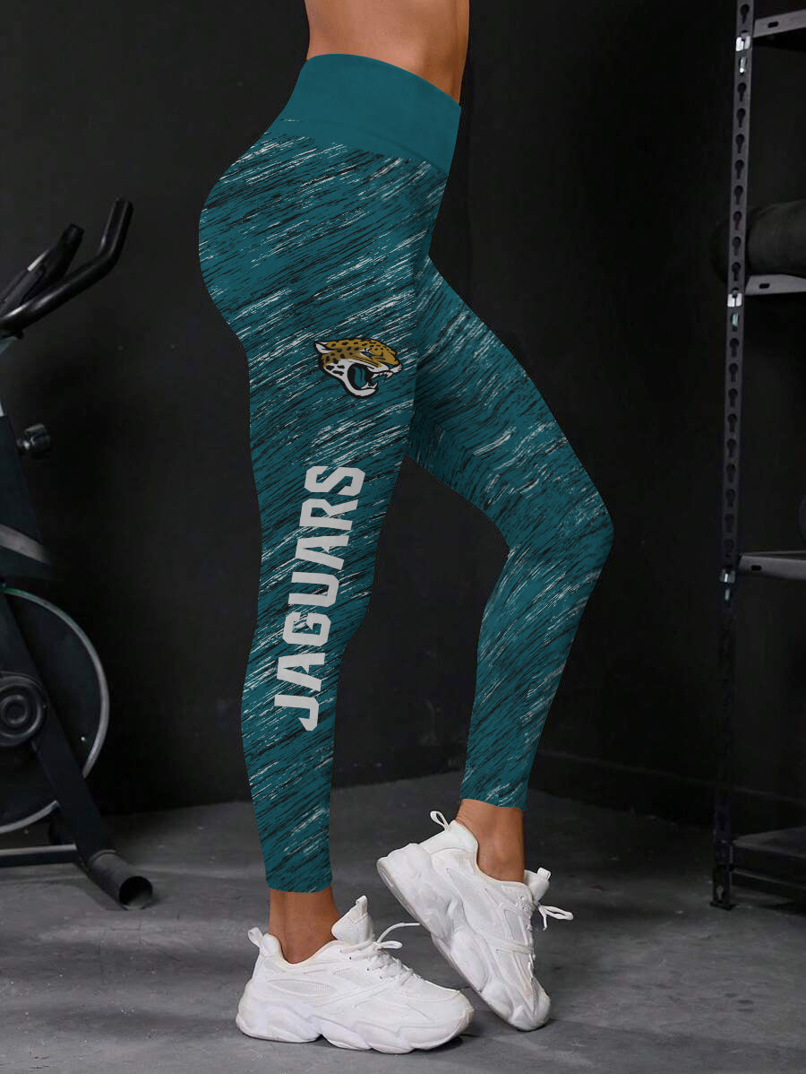 Jacksonville Jaguars High Waist Push Up Printed Leggings (1)