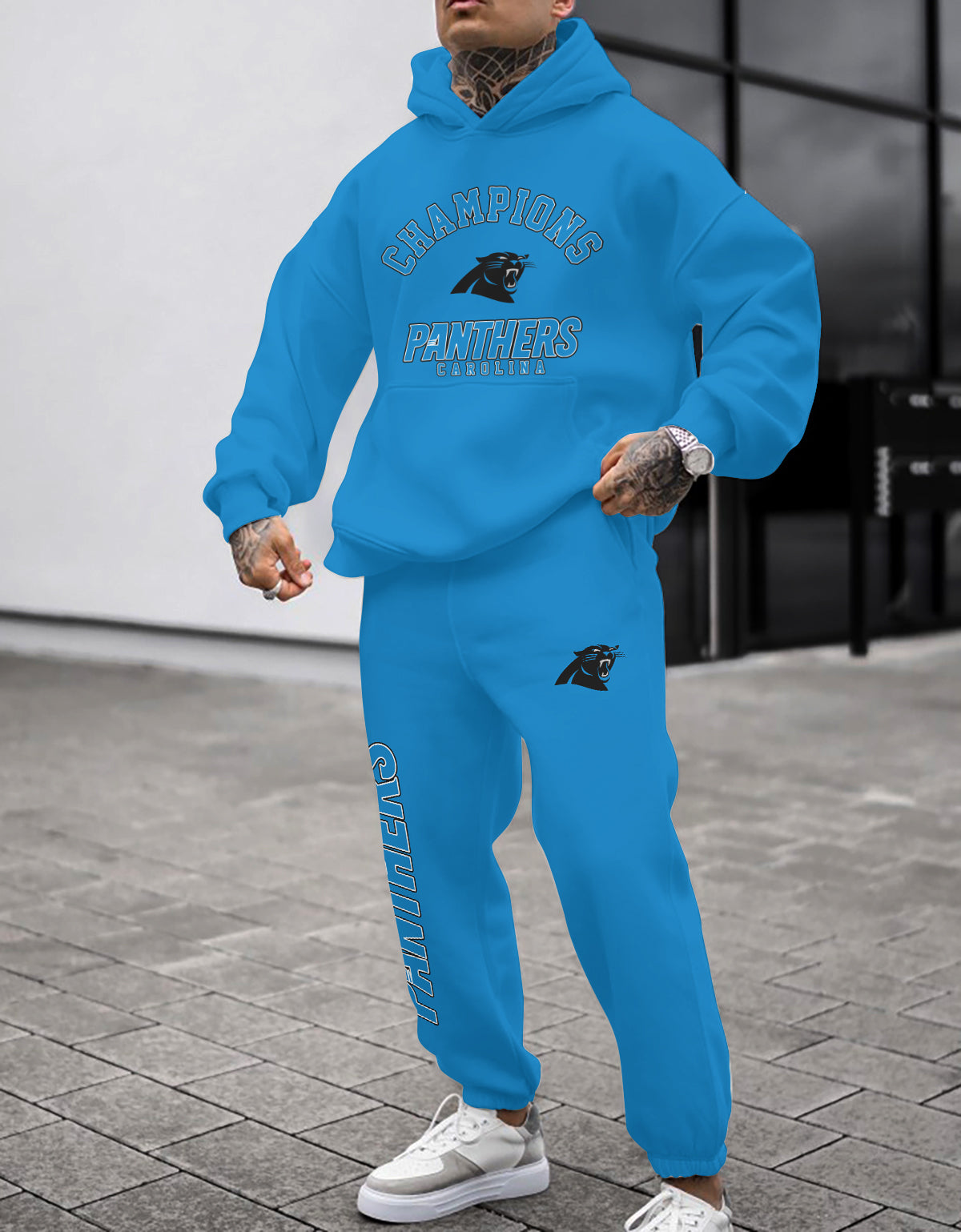 Carolina Panthers Combo Pullover Hoodie And Sweatpants AZBTPHSP000097