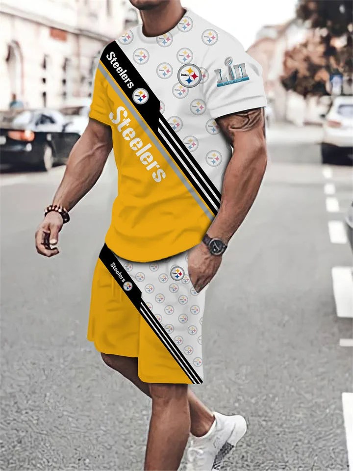 Pittsburgh Steelers T-shirt and Shorts AZTS122