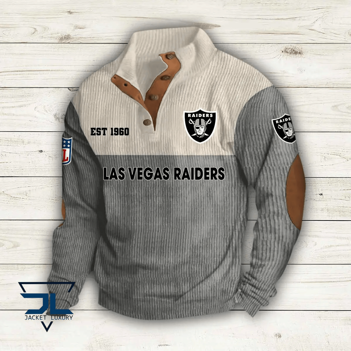 Las Vegas Raiders Colorful Stand Collar Sweatshirt AZBTCSSW000009