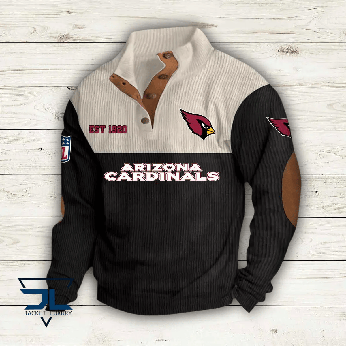 Arizona Cardinals Colorful Stand Collar Sweatshirt AZBTCSSW000017