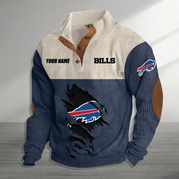 Buffalo Bills Colorful Stand Collar Sweatshirt AZBTCSSW000030