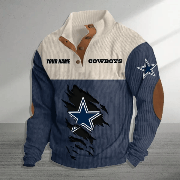 Dallas Cowboys Colorful Stand Collar Sweatshirt AZBTCSSW000001