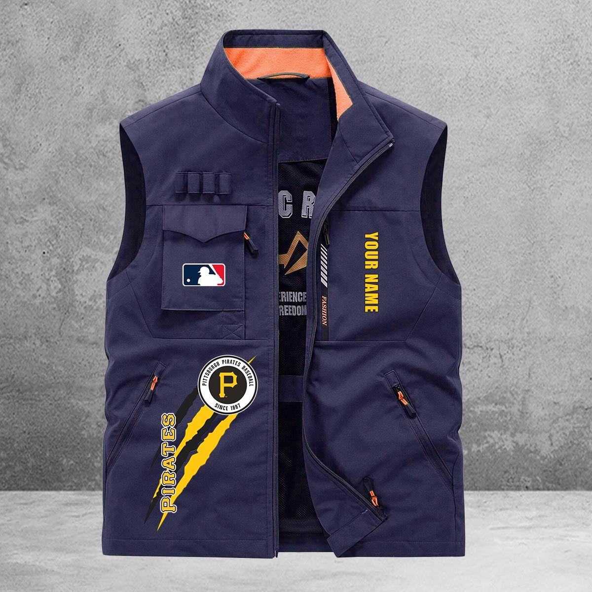 Pittsburgh Pirates New Personalized Multi-Pockets Vest AZBTMPV000135