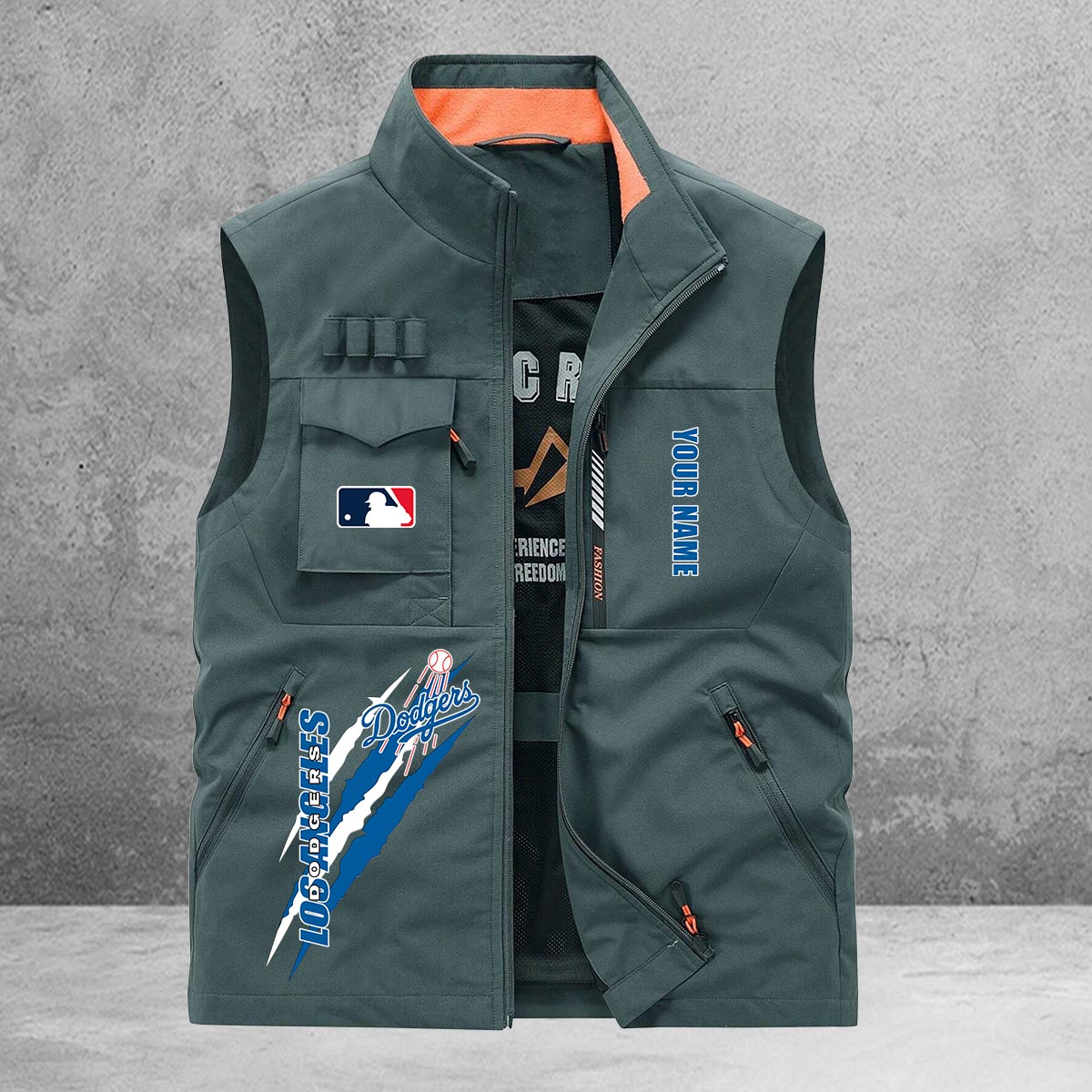 Los Angeles Dodgers New Personalized Multi-Pockets Vest AZBTMPV000121