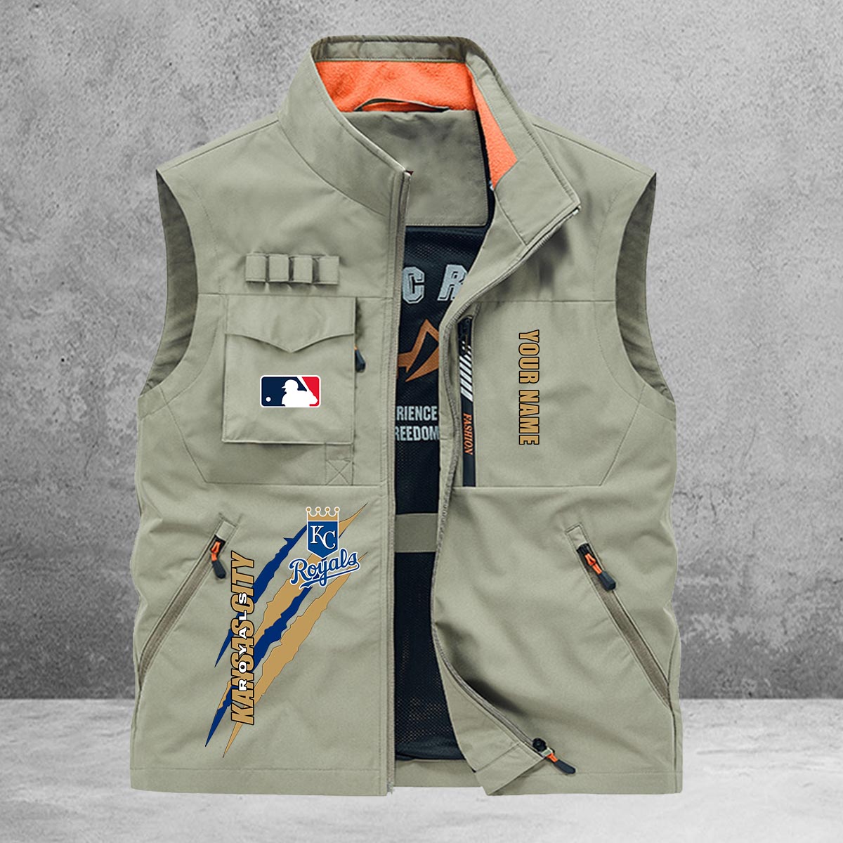 Kansas City Royals New Personalized Multi-Pockets Vest AZBTMPV000122