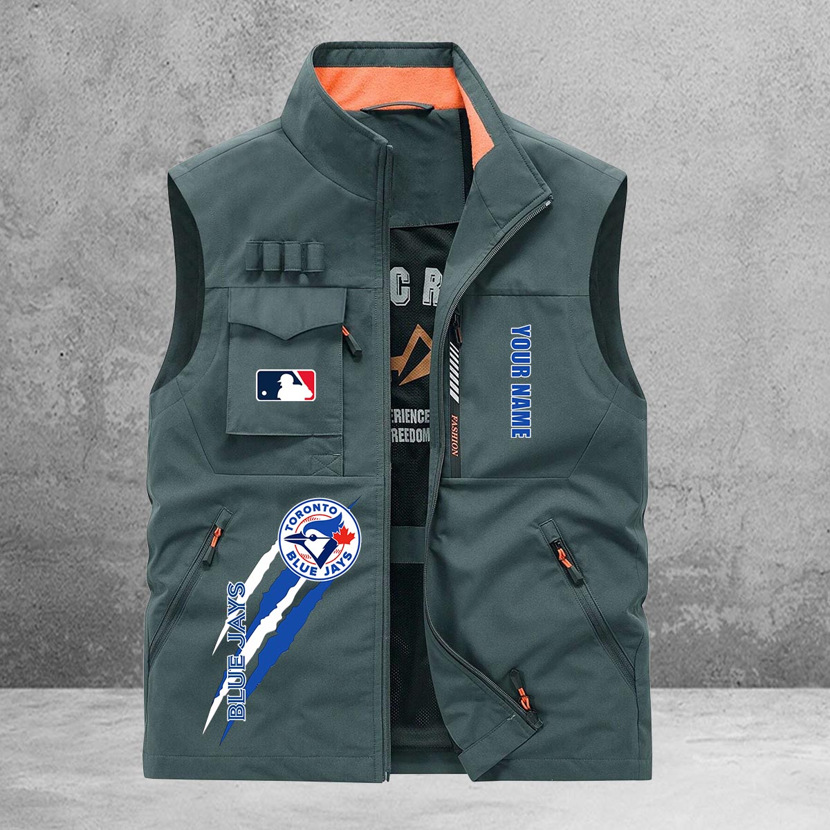 Toronto Blue Jays New Personalized Multi-Pockets Vest AZBTMPV000125
