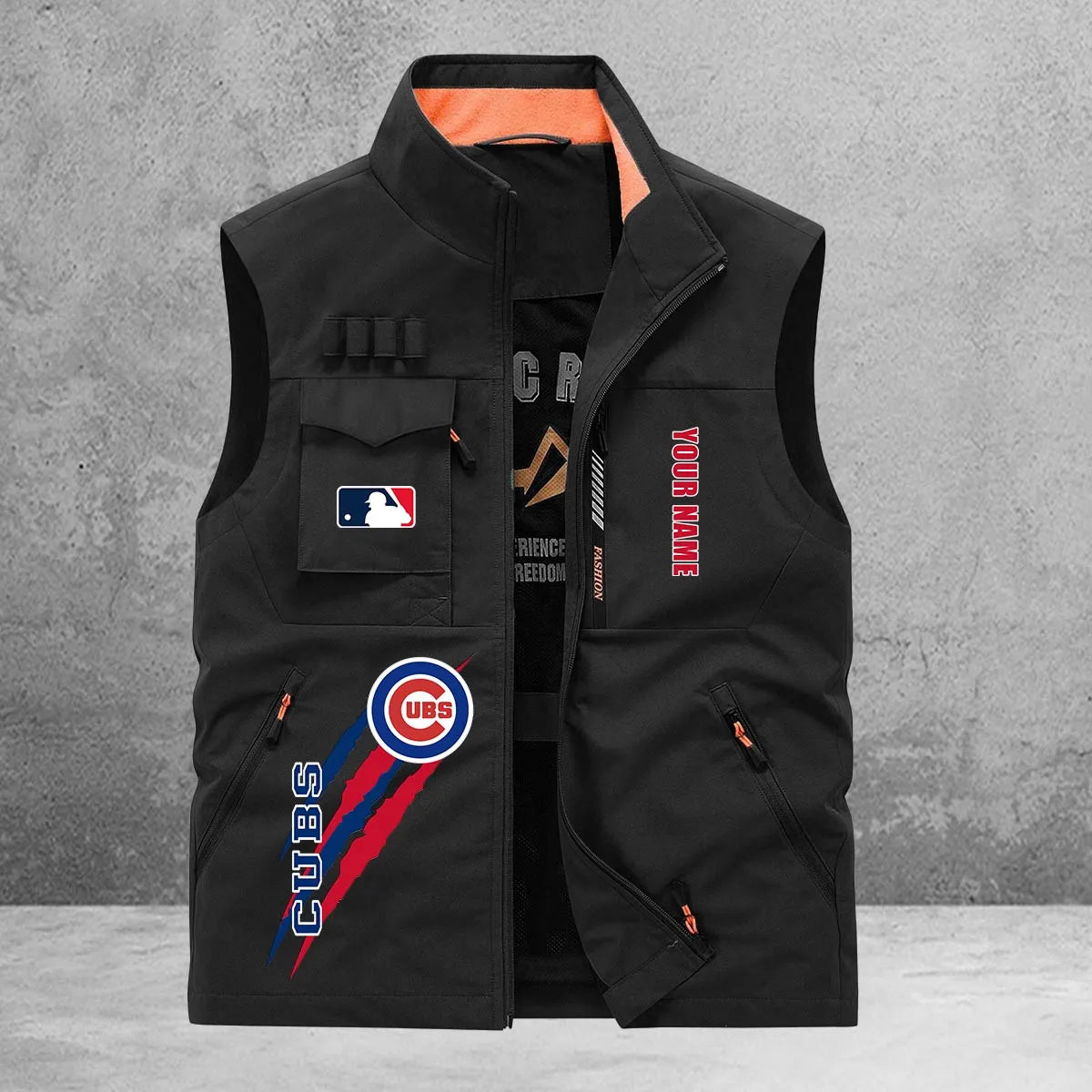 Chicago Cubs New Personalized Multi-Pockets Vest AZBTMPV000126