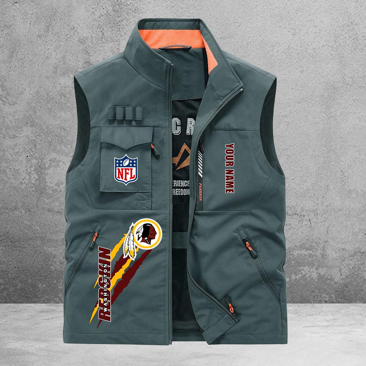 Washington Commanders New Personalized Multi-Pockets Vest AZBTMPV000140