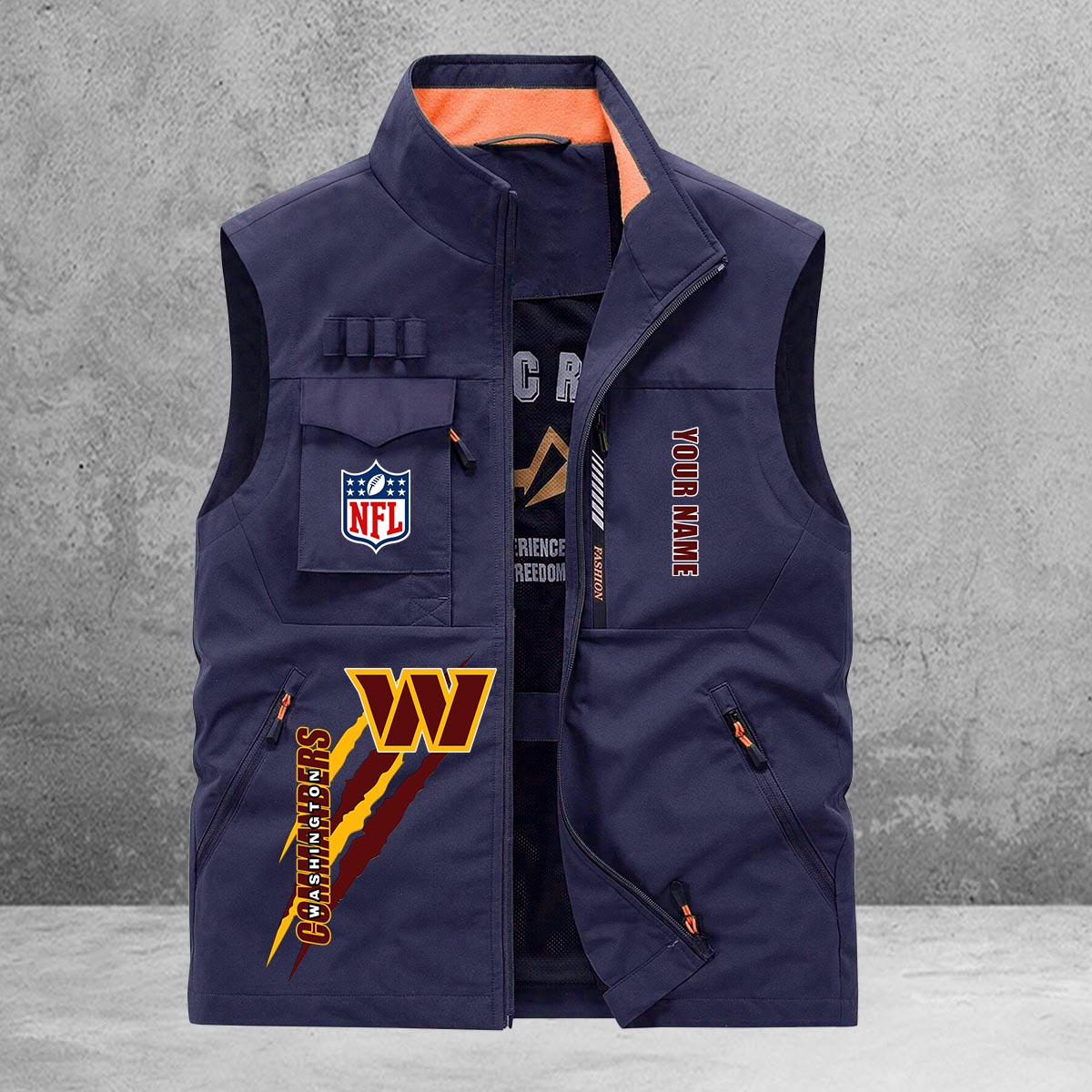 Washington Commanders New Personalized Multi-Pockets Vest AZBTMPV000149