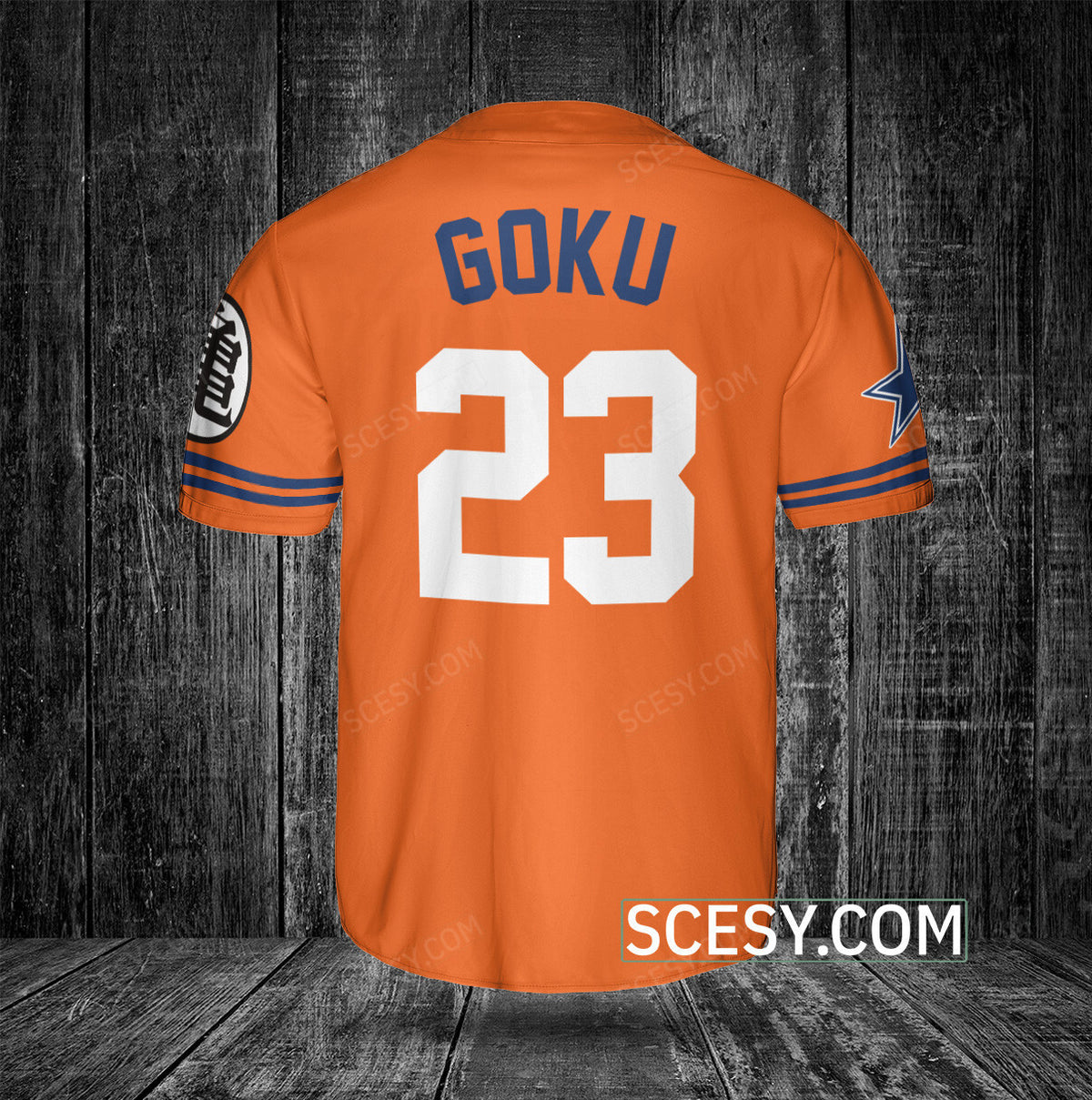 Dallas Cowboys Dragon Ball Son Goku Baseball Jersey Custom