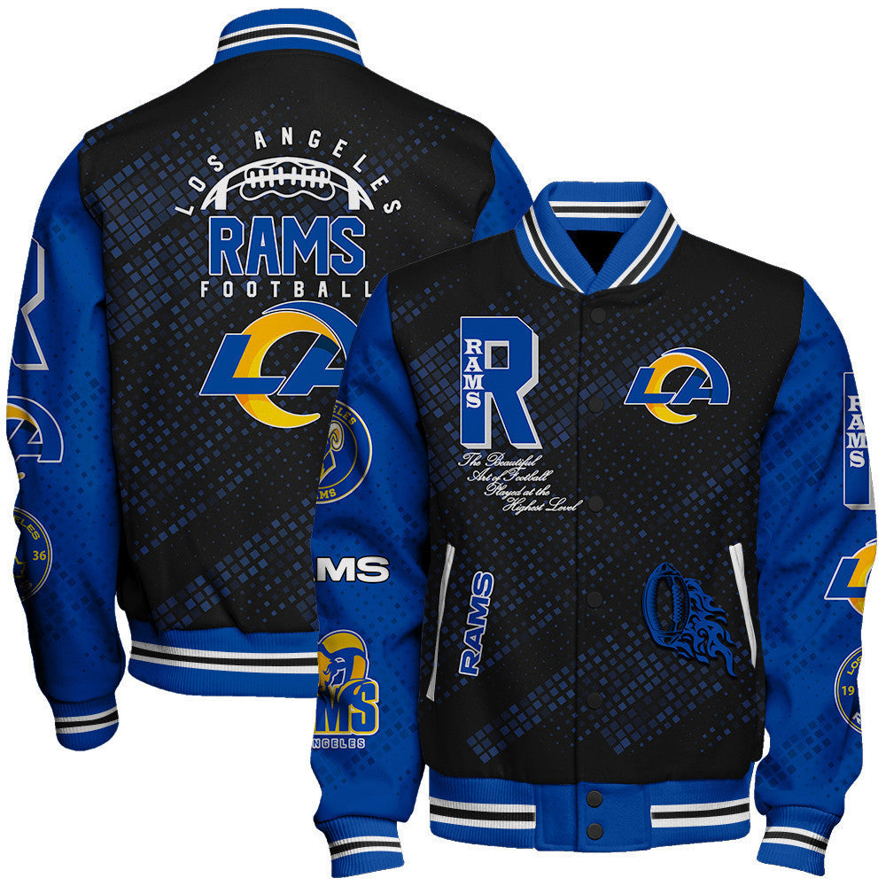 Los Angeles Rams National Football Conference Unisex Varsity Jacket AZBTVJK000012