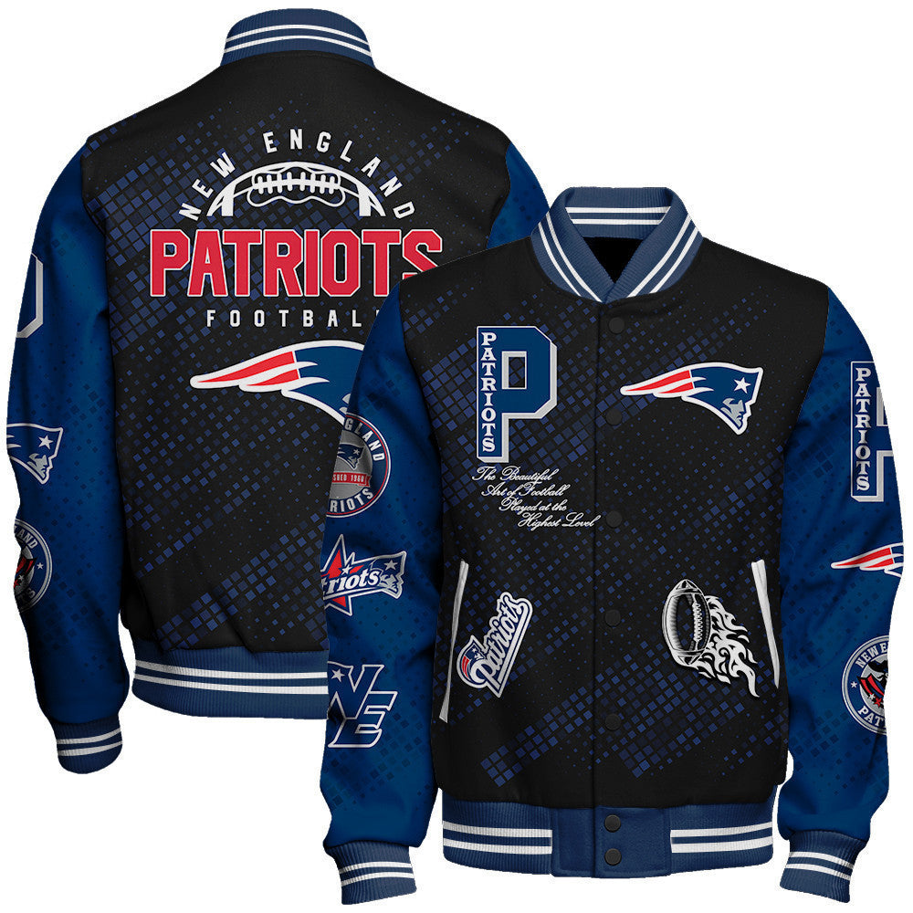 New England Patriots National Football Conference Unisex Varsity Jacket AZBTVJK000025