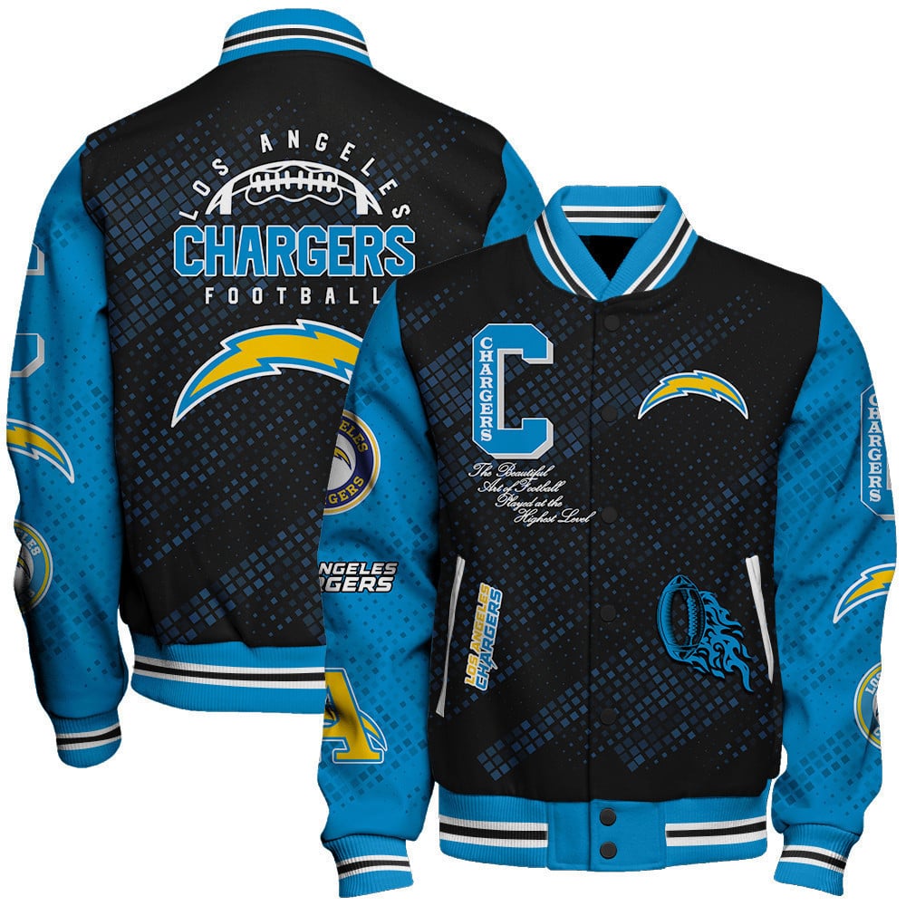 Los Angeles Chargers National Football Conference Unisex Varsity Jacket AZBTVJK000018