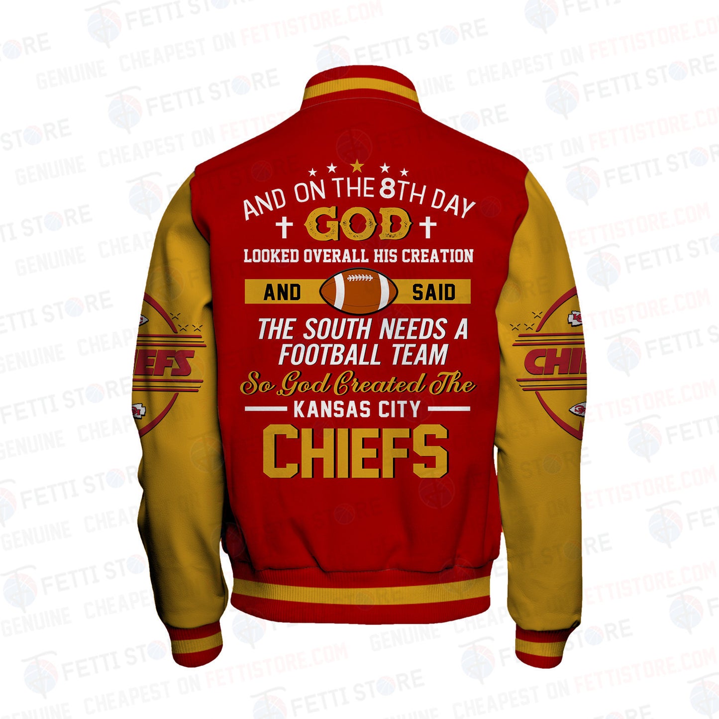 Kansas City Chiefs National Football Conference Unisex Varsity Jacket AZBTVJK000029