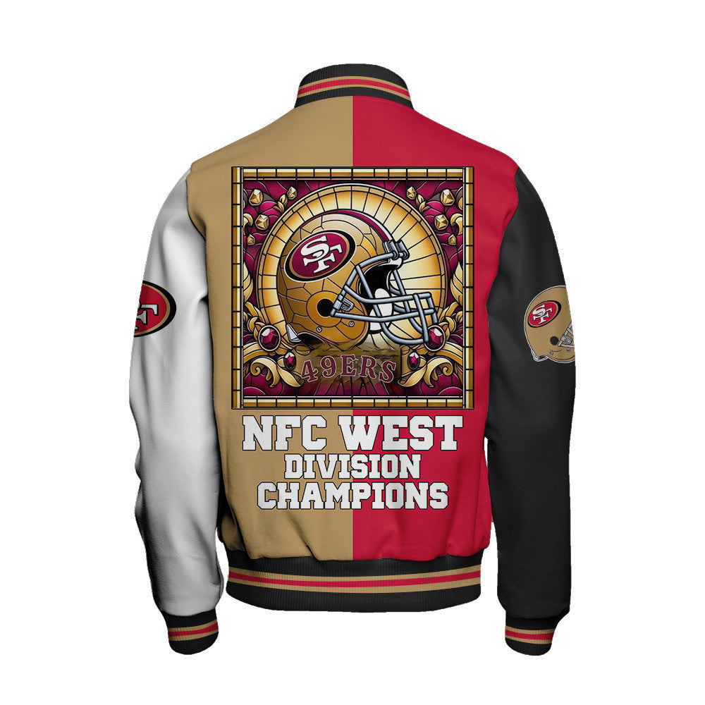 San Francisco 49ers National Football Conference Unisex Varsity Jacket AZBTVJK000036