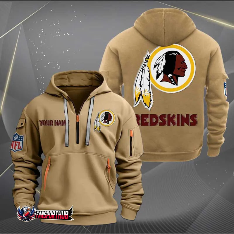 Washington Commanders New Personalized Quarter Zip Hoodie Limited Edition AZBTQZH000231