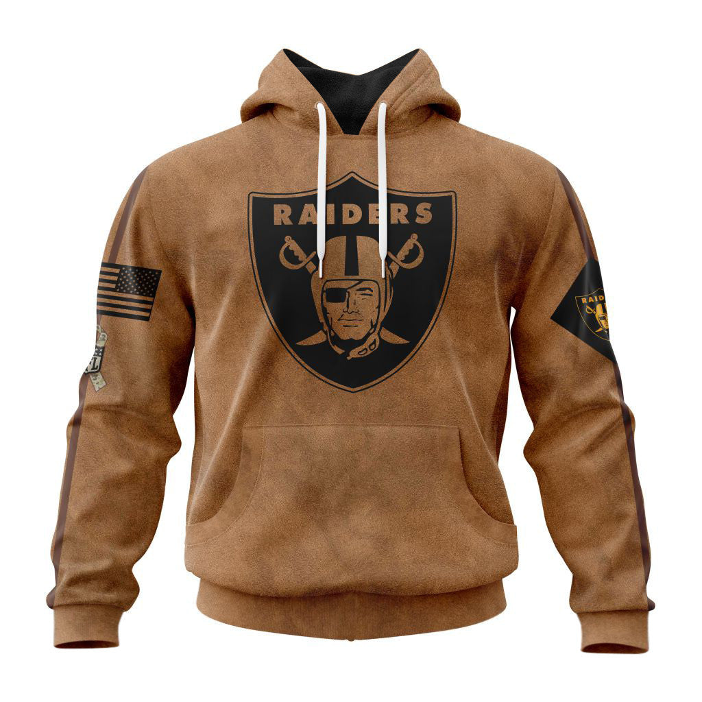 Las Vegas Raiders Personalized Salute To Service Club Hoodie AZBTHD000006