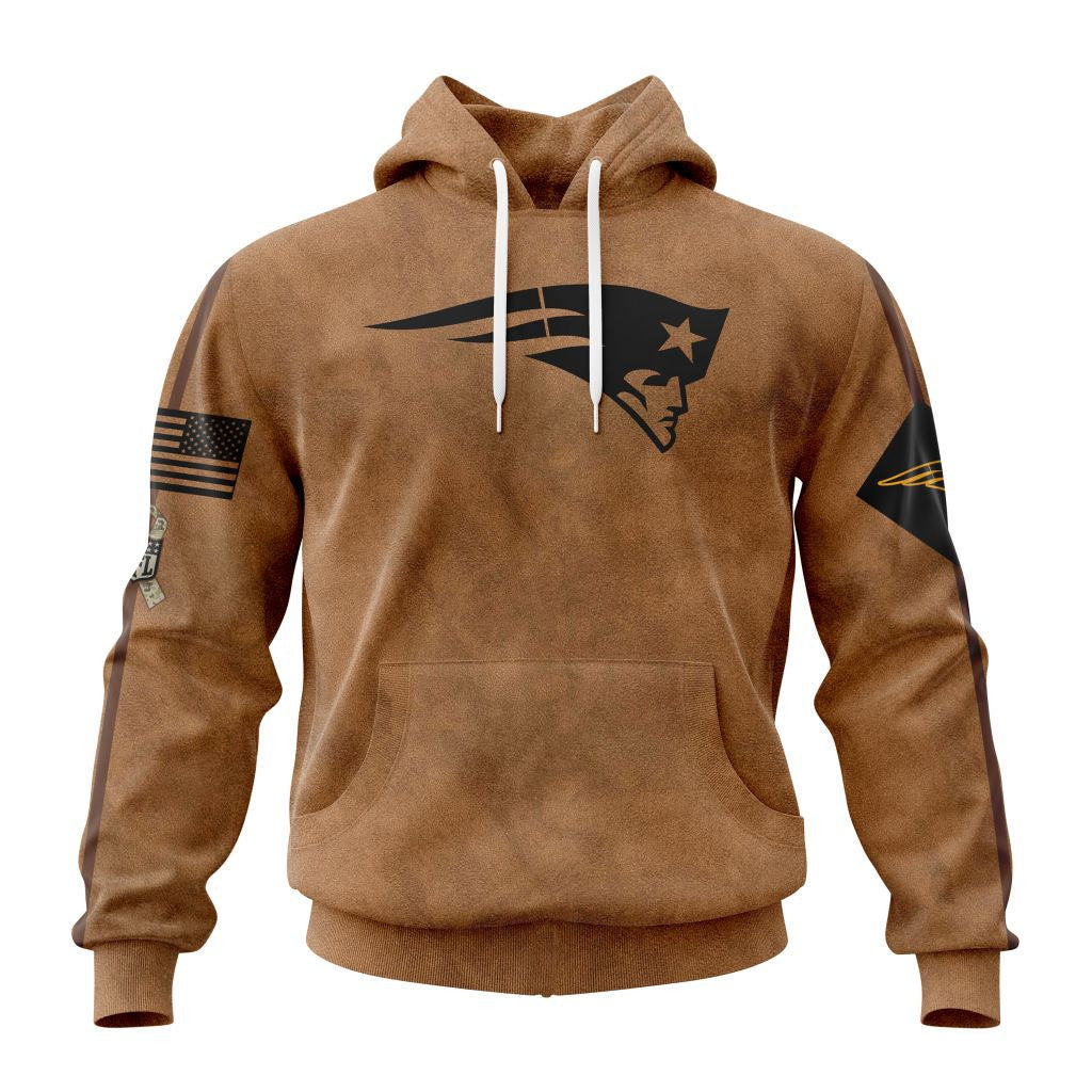 New England Patriots Personalized Salute To Service Club Hoodie AZBTHD000015