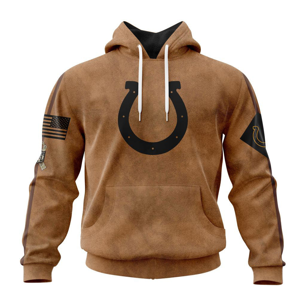 Indianapolis Colts Personalized Salute To Service Club Hoodie AZBTHD000030