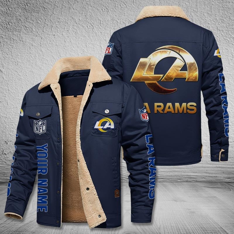 Los Angeles Rams New Personalized Winter Fleece Bomber Jacket AZBTWFBJ000029