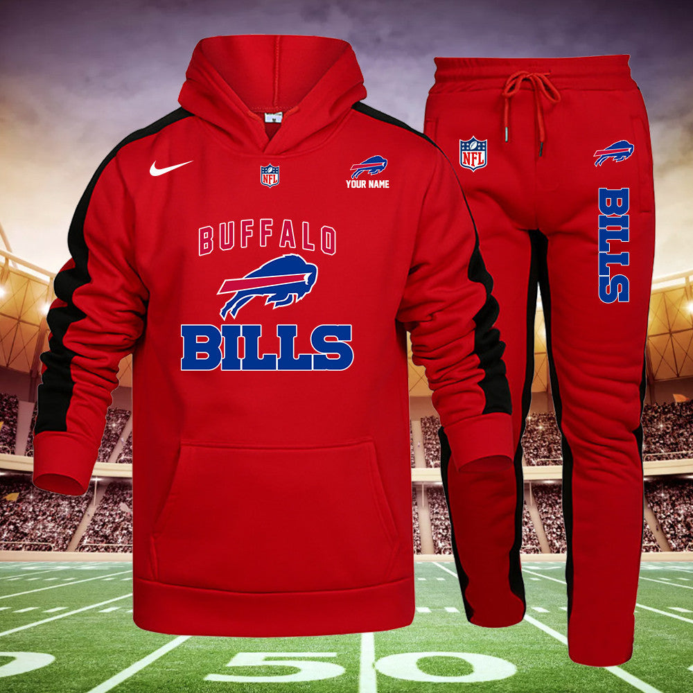 Buffalo Bills New Personalized Hoodie and Sweatpants Set AZBTHDS000013
