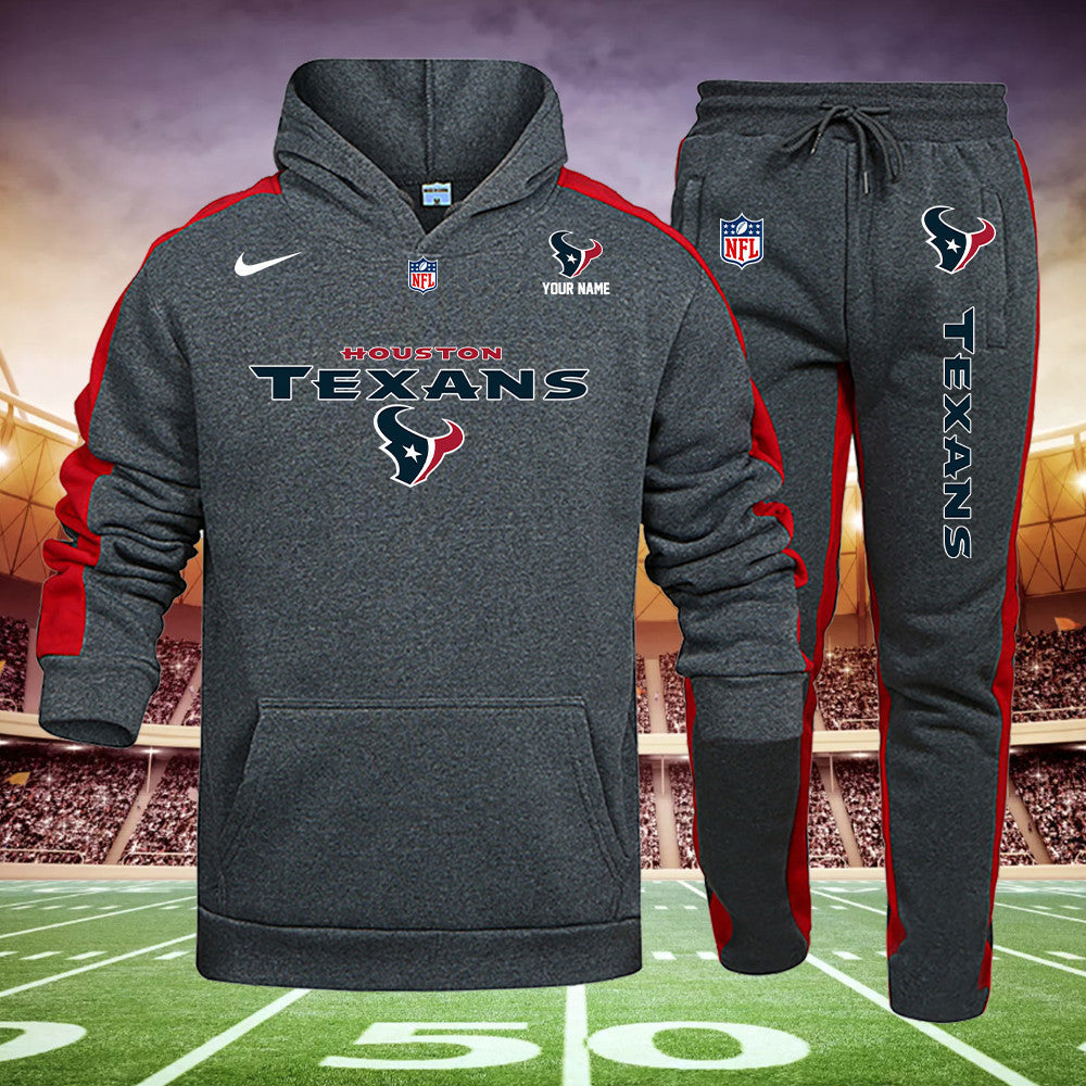Houston Texans New Personalized Hoodie and Sweatpants Set AZBTHDS000009