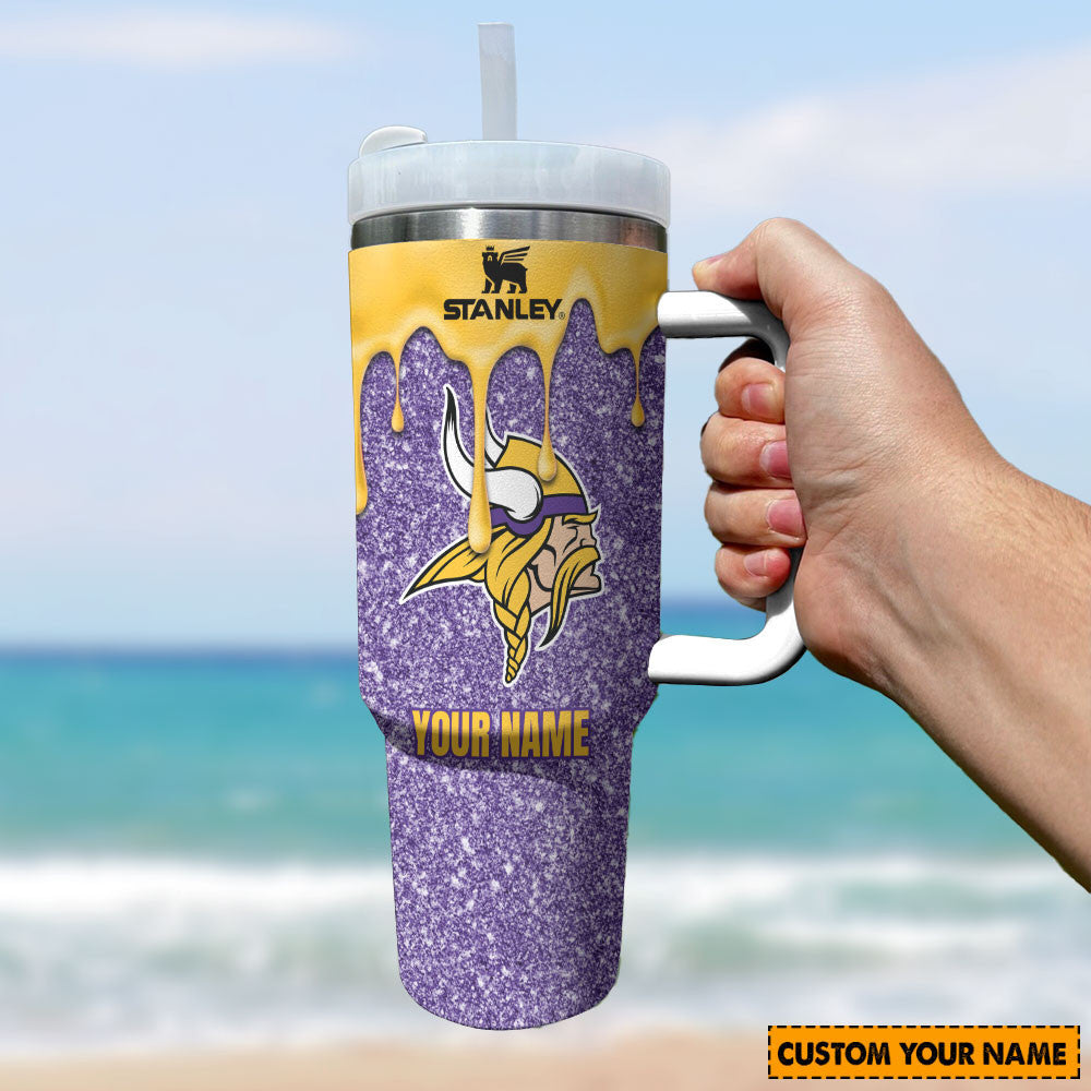 Minnesota Vikings New Personalized 40oz Tumbler Limited Edition AZBT40OZ000041