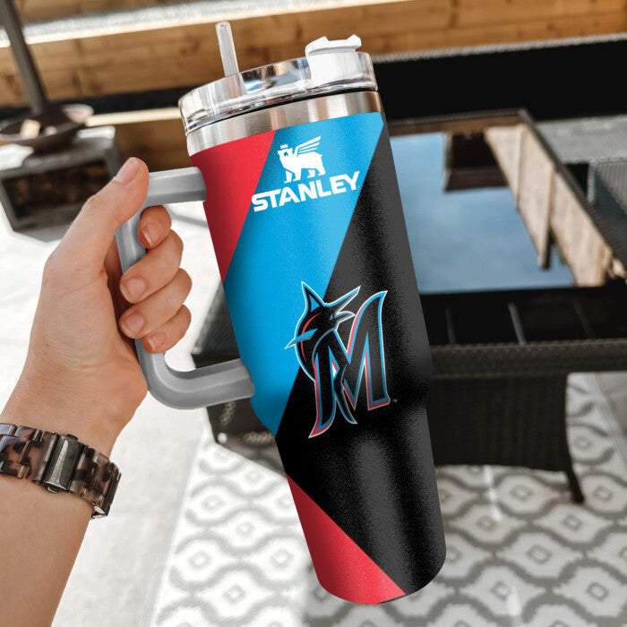 Miami Marlins New Personalized 40oz Tumbler Limited Edition AZBT40OZ000165