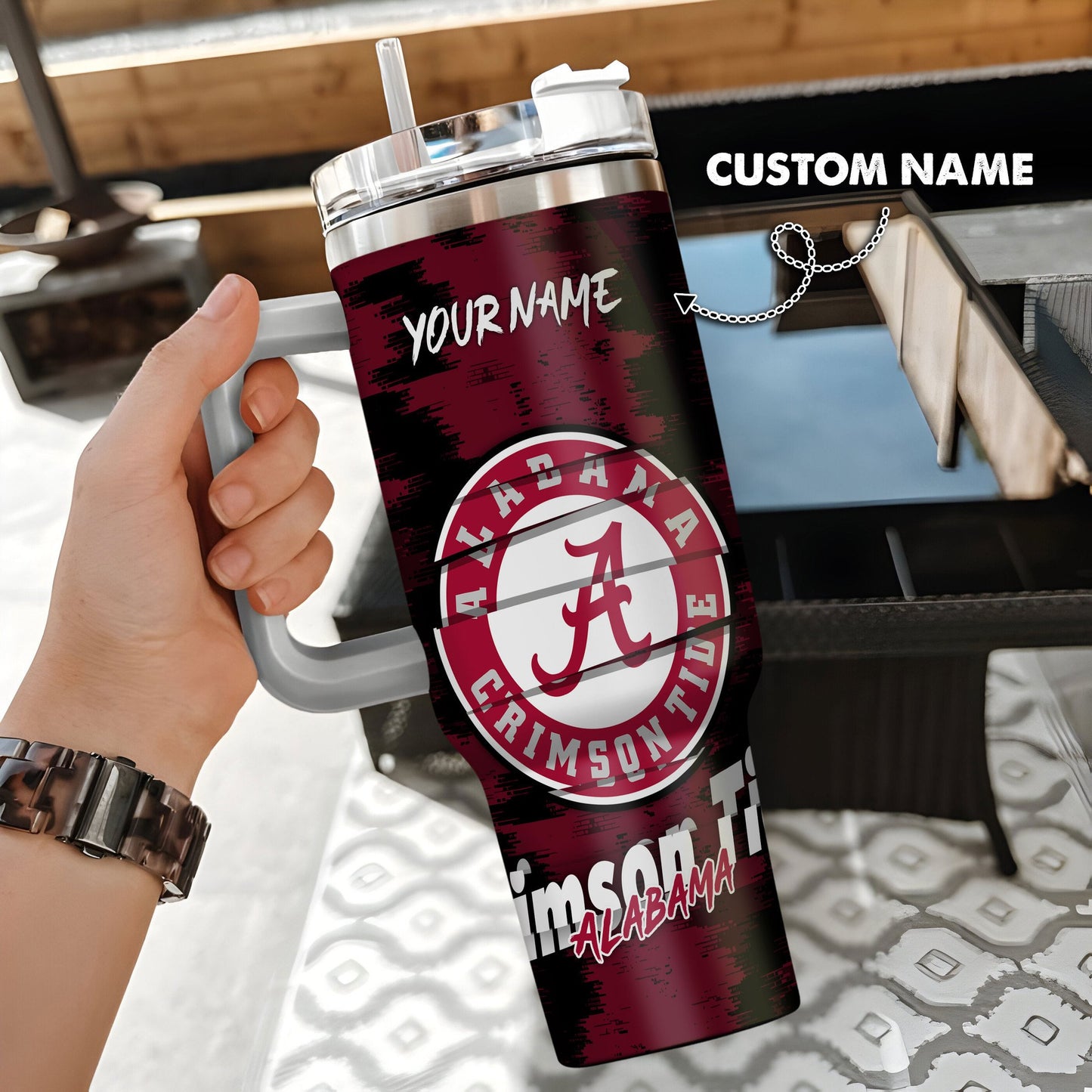 Alabama Crimson Tide New Personalized 40oz Tumbler Limited Edition AZBT40OZ000144