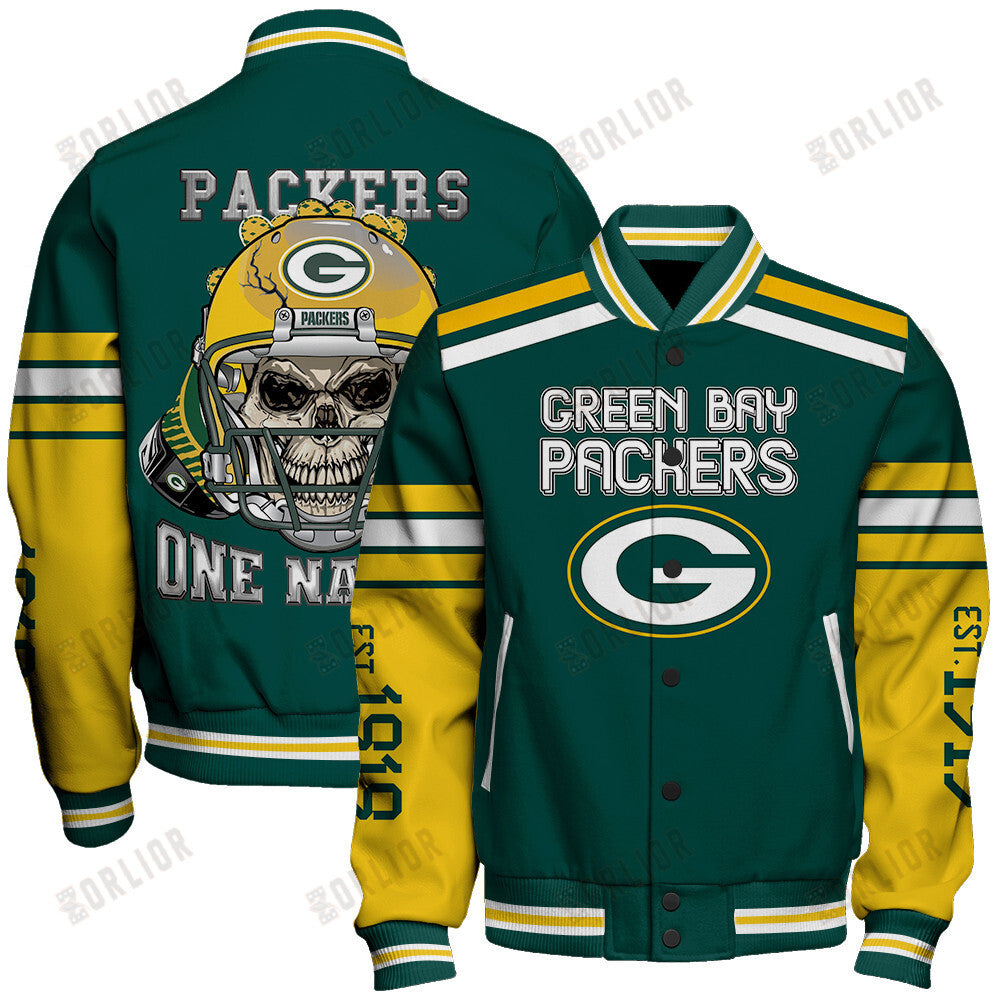 Green Bay Packers Team Spirit Varsity Jacket AZBTVJK000300
