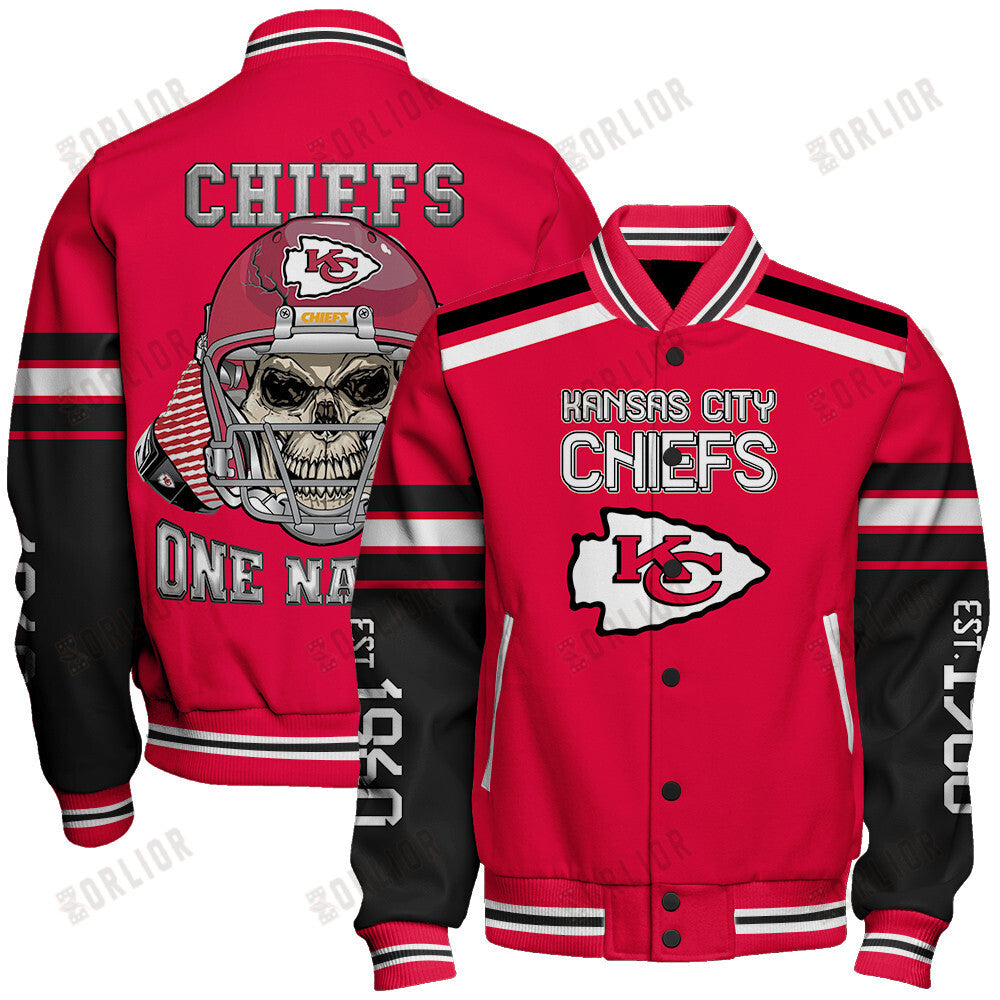 Kansas City Chiefs Team Spirit Varsity Jacket AZBTVJK000307