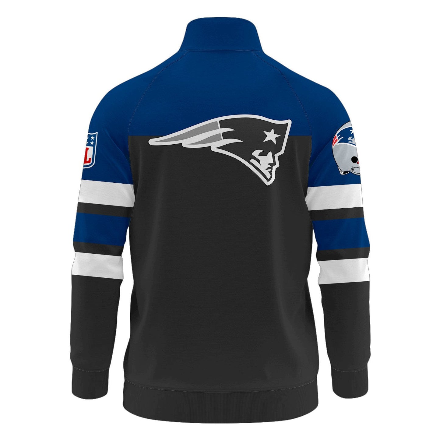 New England Patriots Premium Ultimate Game Day Stand Collar Jacket AZBTSCJK000001