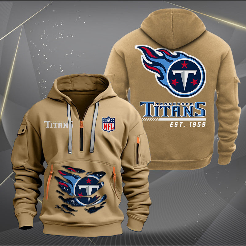 Tennessee Titans New Personalized Quarter Zip Hoodie Limited Edition AZBTQZH000125