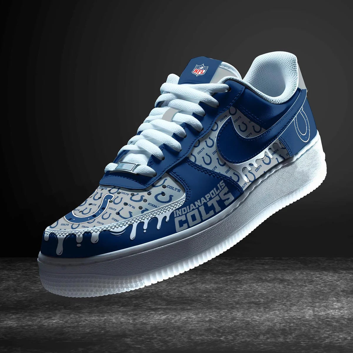 Indianapolis Colts New Personalized AF1-1 Sneakers AZDDAF1000010