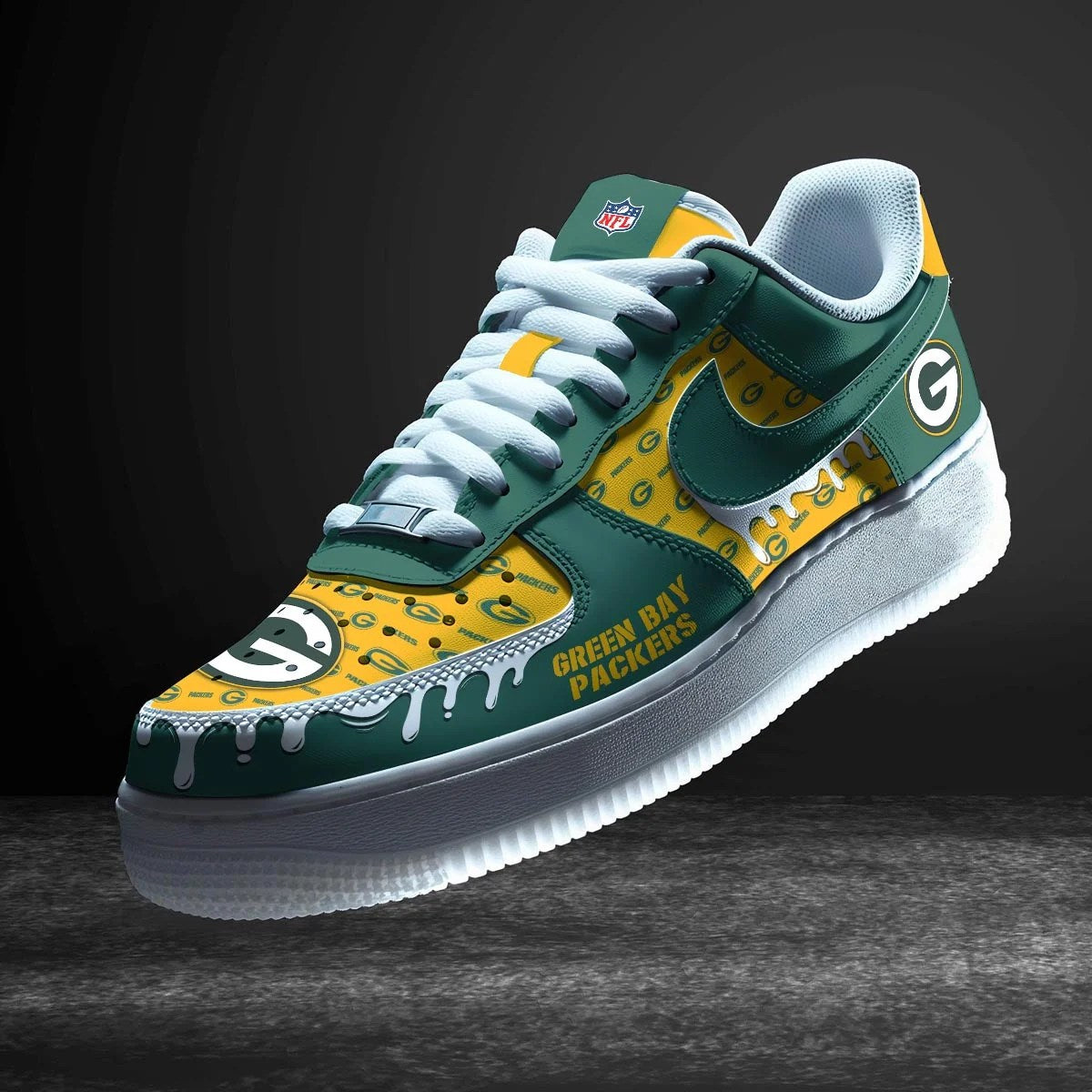 Green Bay Packers New Personalized AF1-1 Sneakers AZDDAF1000005