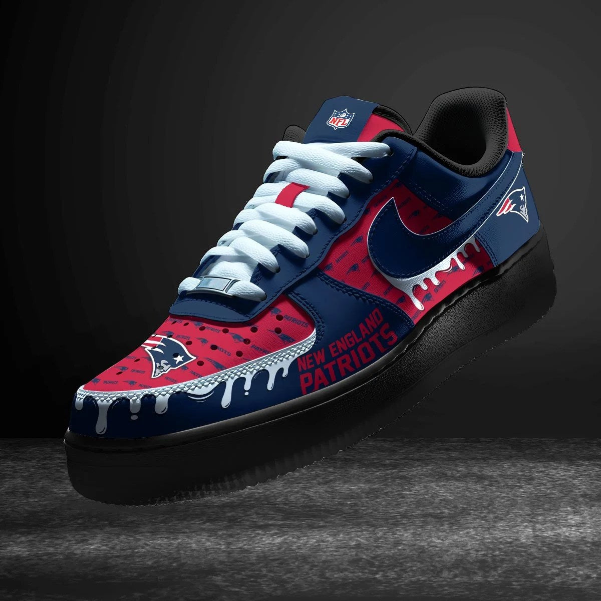 New England Patriots New Personalized AF1-1 Sneakers AZDDAF1000007