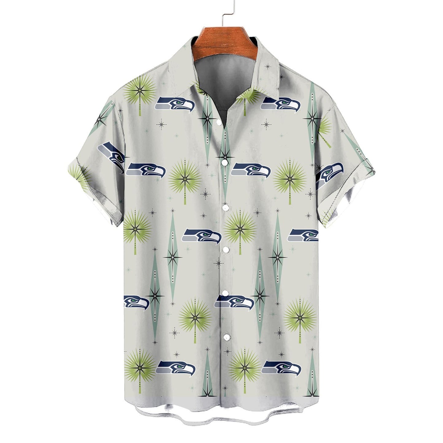 Seattle Seahawks Summer Hawaiian Shirt Logo AZBTHWS000002
