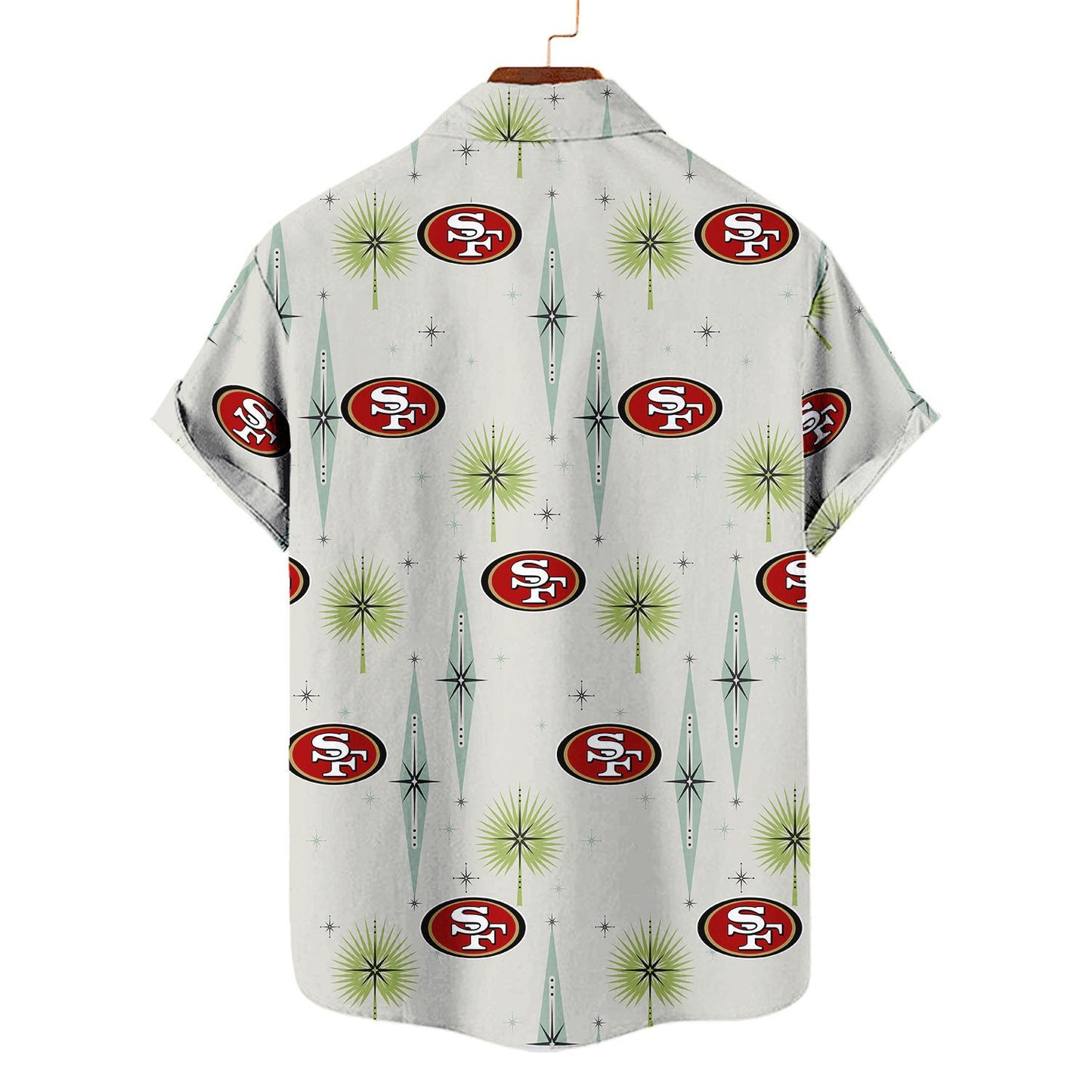 San Francisco 49ers Summer Hawaiian Shirt Logo AZBTHWS000018